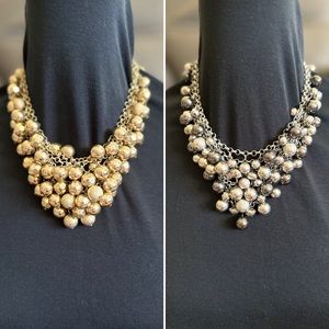 Bundle of 2 Beaded Muti Strand Necklaces